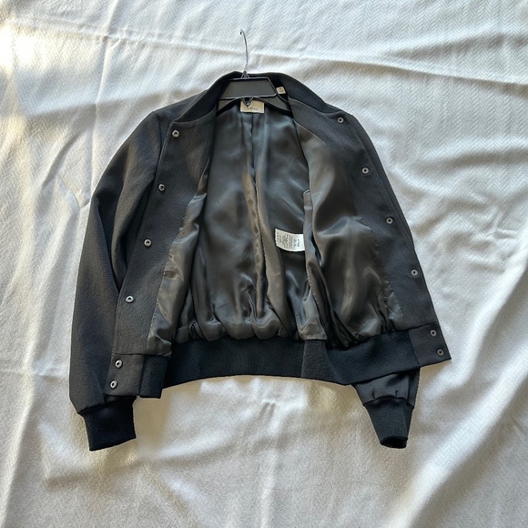 Wilfred Bomber Jacket with Bird Embroidery, Size XS, Black (RARE) - Picture 9 of 14